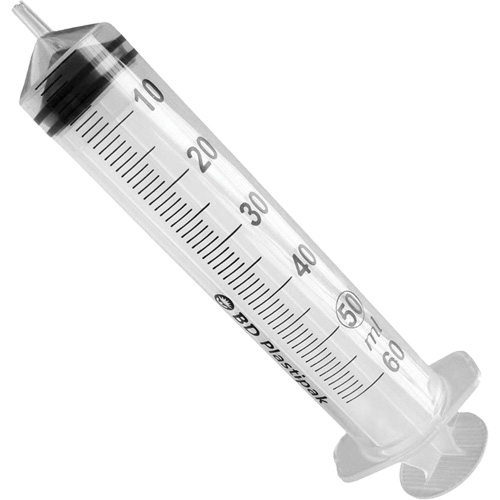 Syringe without Needle, 50 CC Auto-Cam