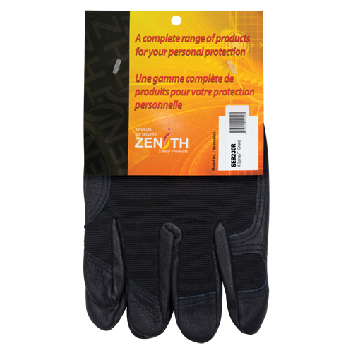 Gants pour m&eacute;canicien ZM300, Paume Cuir fleur, Taille T-Grand Auto-Cam
