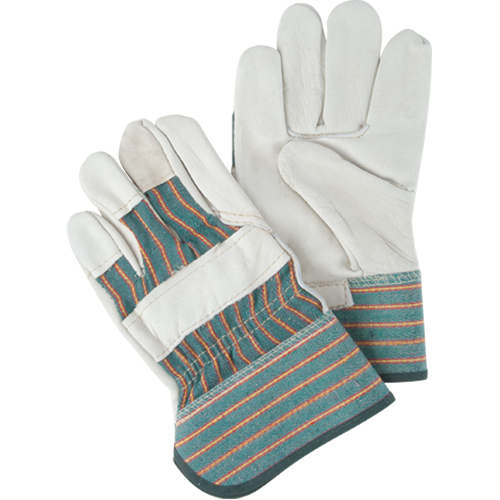 Abrasion-Resistant Fitter's Gloves, Ladies, Grain Cowhide Palm Auto-Cam