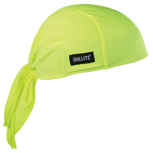 Chill-Its&reg; 6615 Cooling Dew Rags, High Visibility Lime-Yellow Auto-Cam