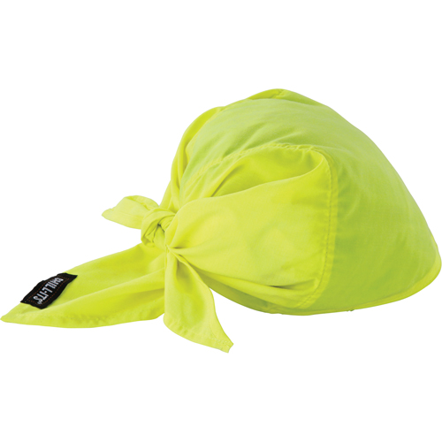 Chill-Its&reg; 6710CT Cooling Triangle Hats, High Visibility Lime-Yellow Auto-Cam
