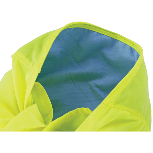 Chill-Its&reg; 6710CT Cooling Triangle Hats, High Visibility Lime-Yellow Auto-Cam