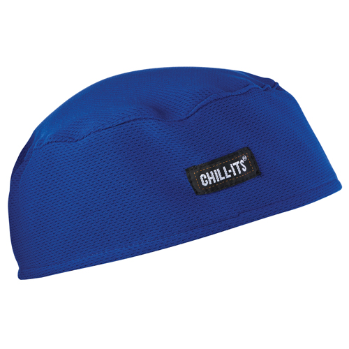 Chill-Its&reg; 6630 Cooling Skull Caps, Blue Auto-Cam