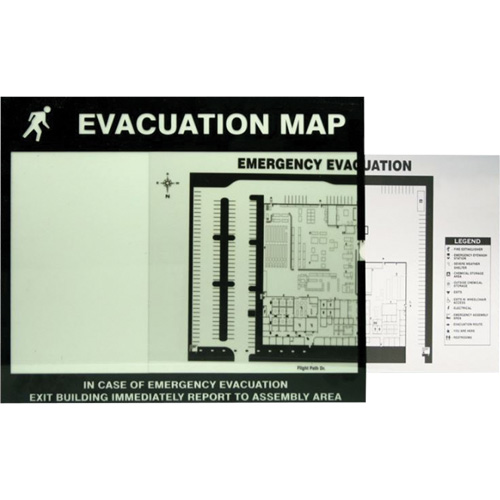 Evacuation Map Holder Clear Insert Auto-Cam