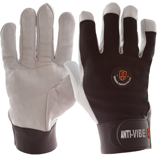 Gants antivibrations Air Glove, Taille Moyen, Paume Cuir perl&eacute; Auto-Cam