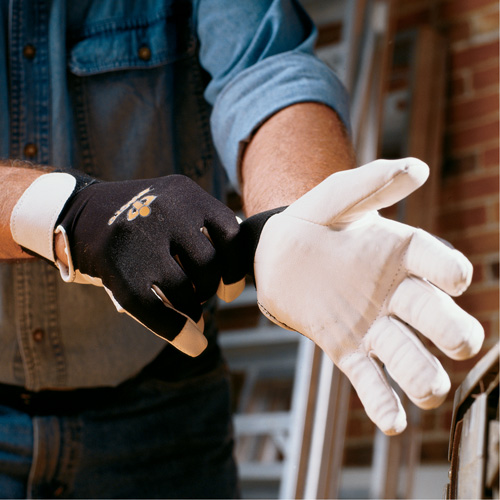 Gants antivibrations Air Glove, Taille Moyen, Paume Cuir perl&eacute; Auto-Cam