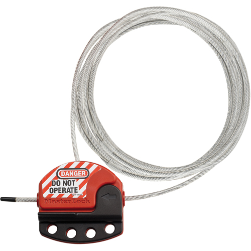 Adjustable Cable Lockouts, 15' Length Auto-Cam