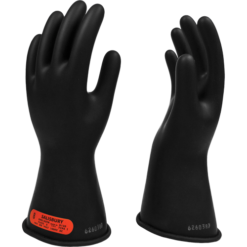 Gants isolants en caoutchouc Salisbury, ASTM classe 0, Taille 7, 11" lo Auto-Cam