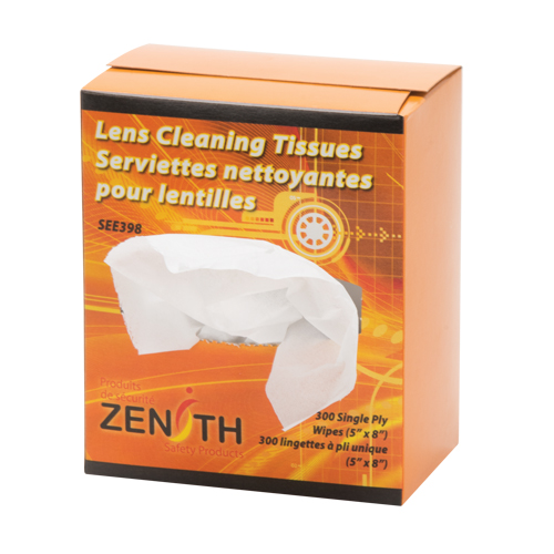 Serviettes nettoyantes pour lentilles, 5" x 8", 300 /pqt. Auto-Cam