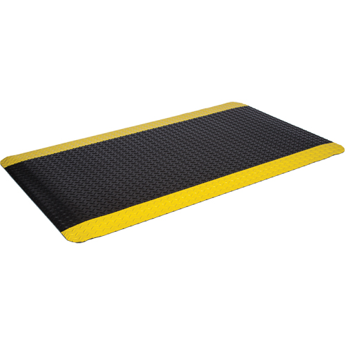 WD Deck Plate Mats, Diamond, 3' x 5' x 5/8", Black/Yellow, Sponge Auto-Cam