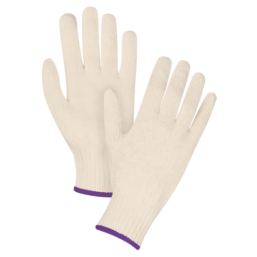 Standard-Duty String Knit Gloves, Poly/Cotton, 7 Gauge, X-Small Auto-Cam