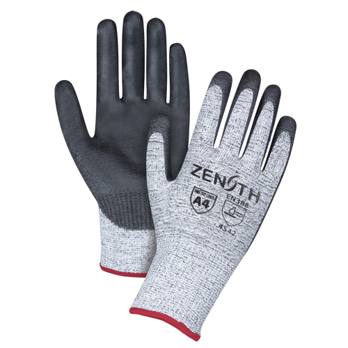 Seamless Stretch Cut-Resistant Gloves, Size Small/7, 13 Gauge, Polyurethane Coated, HPPE Shell, ANSI/ISEA 105 Level 4/EN 388 Level 5 Auto-Cam