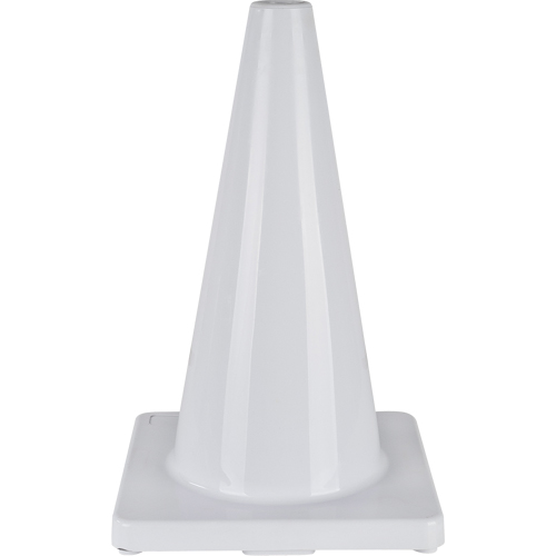 Coloured Traffic Cone, 18", White Auto-Cam