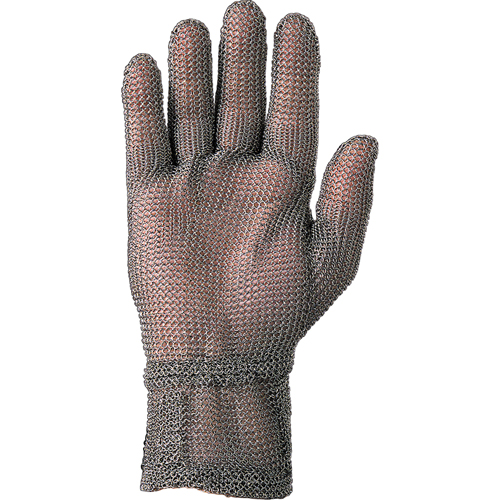 2" Cuff Mesh Glove, Size Small/7, Stainless Steel Shell, ANSI/ISEA 105 Level 5 Auto-Cam