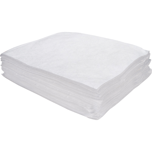 Premium Meltblown Sorbent Pads, Oil Only, 15" x 17", 8 gal. Absorbancy Auto-Cam