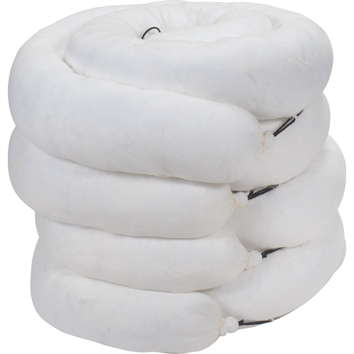 Sorbent Boom, Oil Only, 10' L x 8" W, 40 gal. Absorbancy, 4 /Pack Auto-Cam