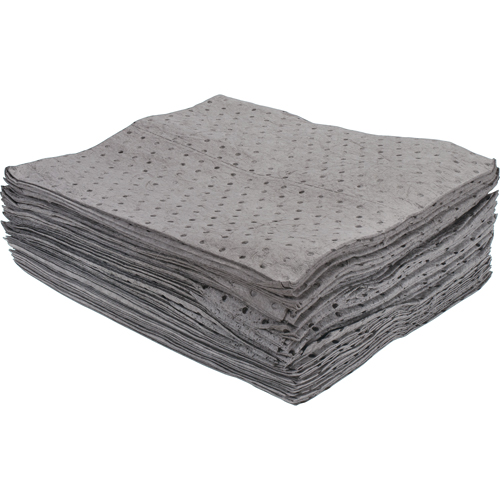 Premium Bonded Sorbent Pads, Universal, 15" x 17", 15 gal. Absorbancy Auto-Cam