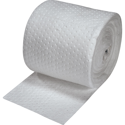 Feuilles absorbantes en fibres fines de premi&egrave;re qualit&eacute;, Poids moyen, 150' lo x 15" la, Absorption 20 gal. Auto-Cam