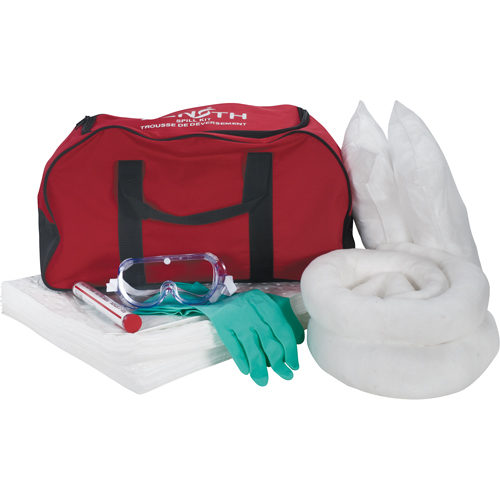 Vehicle Spill Kit, Oil Only, Bag, 10 US gal. Absorbancy Auto-Cam