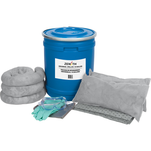 Trousse de lutte contre les d&eacute;versements de premi&egrave;re qualit&eacute; pour camion, Universel, Baril, Absorbance de 10 gal. US Auto-Cam