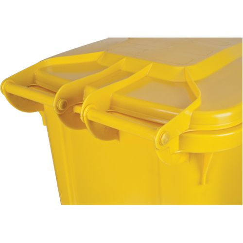 Yellow Mobile Container, Polyurethane, 63 Gallons/63 US gal. Auto-Cam