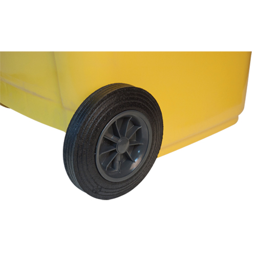 Yellow Mobile Container, Polyurethane, 63 Gallons/63 US gal. Auto-Cam