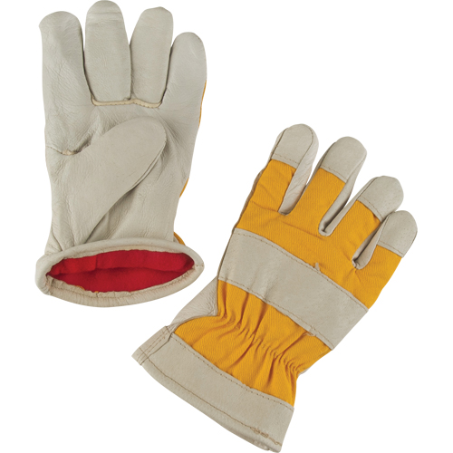 Premium Winter-Lined Work Gloves, 2X-Large, Grain Pigskin Palm, Foam Fleece Inner Lining Auto-Cam