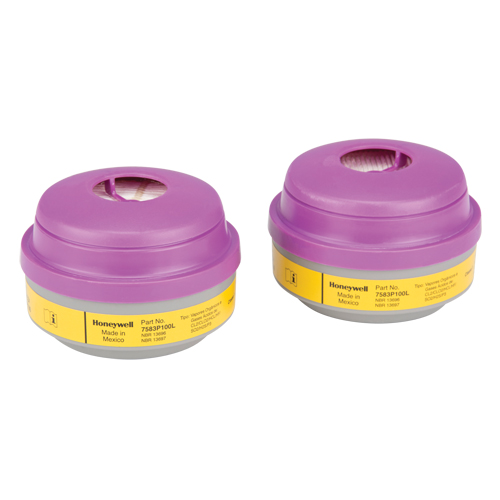 North&reg; N Series Respirator Cartridges, Gas/Vapour Cartridge, Organic Vapour/Acid Gas/P100 Auto-Cam