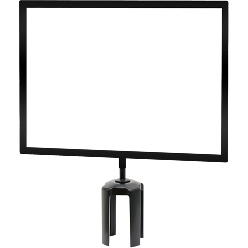 Tensabarrier&reg; Sign Frame with Adapter, Black Auto-Cam