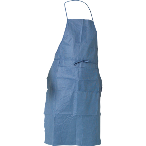 Tabliers en denim KleenGuard, SMS, Bleu, 28" la x 40" lo Auto-Cam