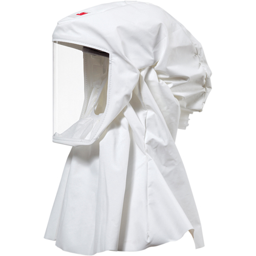 Cagoule Versaflo de haute durabilit&eacute; avec coiffe int&eacute;gr&eacute;e, Grand/Moyen, Coiffe souple, Bavette Simple Auto-Cam