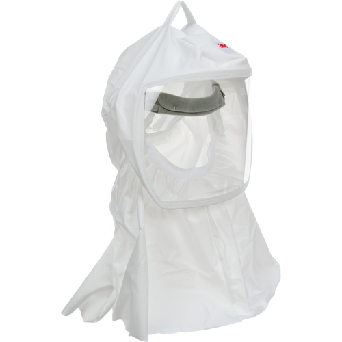 Cagoule Versaflo de haute durabilit&eacute; avec coiffe int&eacute;gr&eacute;e, Grand/Moyen, Coiffe souple, Bavette Simple Auto-Cam