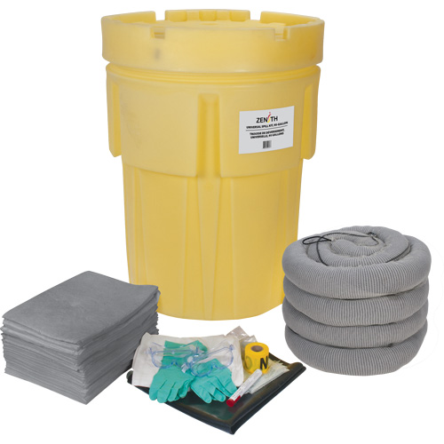 Trousse &eacute;conomique de lutte contre les d&eacute;versements, Universel, Baril, Absorbance de 95 gal. US Auto-Cam