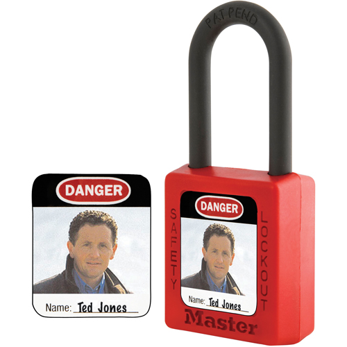 Zenex Thermoplastic Photo Padlock Identification Labels Auto-Cam