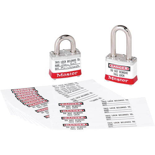 Zenex Thermoplastic Photo Padlock Identification Labels Auto-Cam