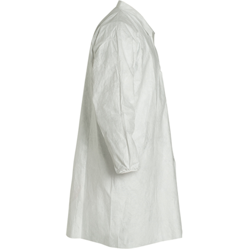 Lab Coat, Tyvek&reg; 400, White, Medium Auto-Cam