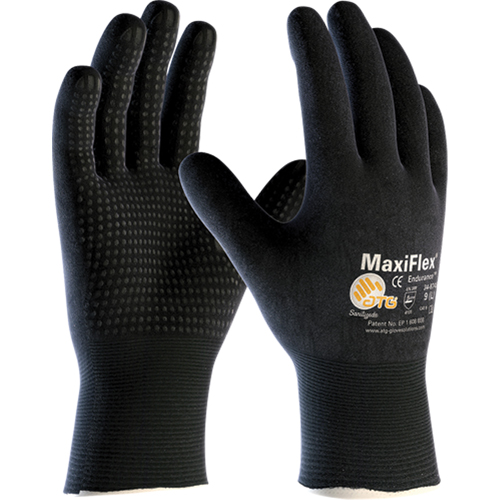 ATG MaxiFlex&reg; EnduranceTM 34-8745 Gloves, 7/Small, Foam Nitrile Coating, 15 Gauge, Nylon Shell Auto-Cam