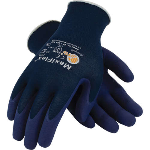 Gants ATG MaxiFlex Elite 34-274, 6/T-petit, R&ecirc;vetement Mousse de nitrile, Calibre 18, Enveloppe en Nylon Auto-Cam
