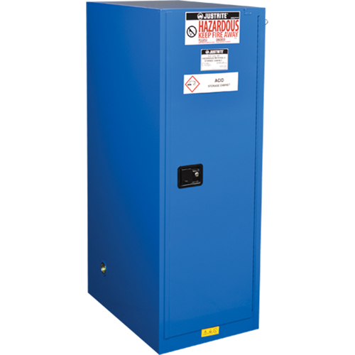 Armoires &eacute;troite pour rangement de mati&egrave;res dangereuses Sure-Grip Ex, 54 gal., 23,25" x 65" x 34" Auto-Cam