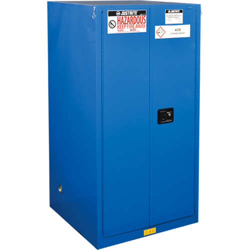 Armoires doubl&eacute;es pour rangement de mati&egrave;res dangereuses Chem-Cor, 60 gal., 34" x 65" x 34" Auto-Cam