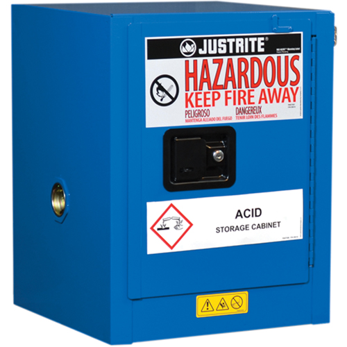 ChemCor&reg; Lined Hazardous Material Countertop Safety Cabinets, 4 gal., 17" x 22" x 17" Auto-Cam