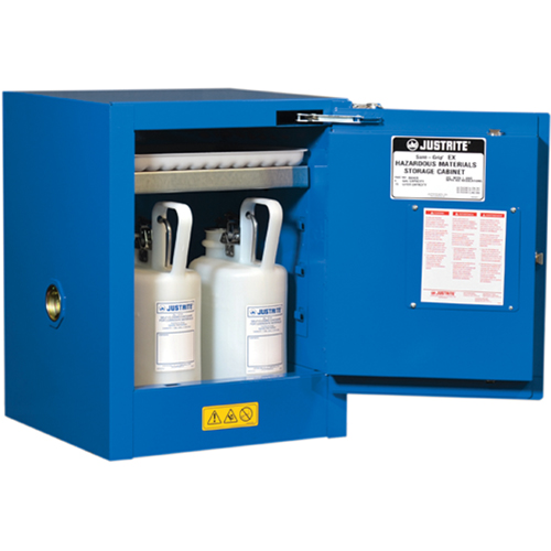 ChemCor&reg; Lined Hazardous Material Countertop Safety Cabinets, 4 gal., 17" x 22" x 17" Auto-Cam