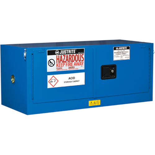 ChemCor&reg; Lined Hazardous Material Piggyback Safety Cabinets, 12 gal., 43" x 18" x 18" Auto-Cam