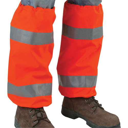 GloWear 8008 Class E High Visibility Leg Gaiters Auto-Cam