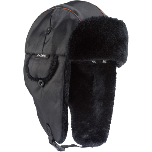 N-Ferno&reg; 6802 Classic Trapper Hat, Synthetic Fur Lining, Medium/Small, Black Auto-Cam