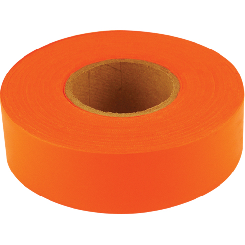 Sub-Zero Flagging Tape, 1.2" W x 150' L, Fluorescent Orange Auto-Cam