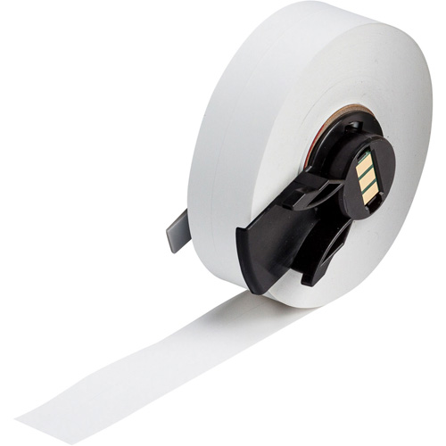 Mat&eacute;riau pour &eacute;tiquettes vierges imprimables, Polypropyl&egrave;ne, Blanc, Largeur de 0,5" Auto-Cam