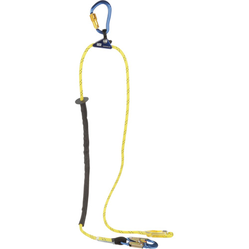Pole Climber's Adjustable Rope Positioning Lanyard, 1 Legs, 8', CSA Class F, Nylon Auto-Cam
