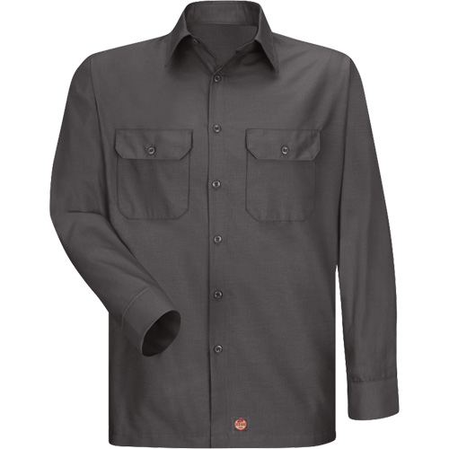Chemise &agrave; manches longues en tissu ind&eacute;chirable, Hommes, 3T-Grand, Charbon Auto-Cam