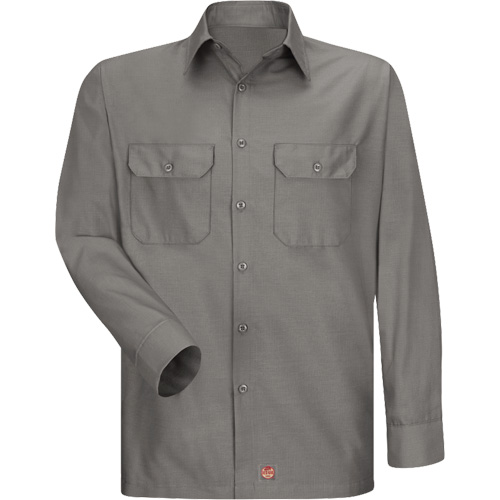 Chemise &agrave; manches longues en tissu ind&eacute;chirable, Hommes, 3T-Grand, Gris Auto-Cam